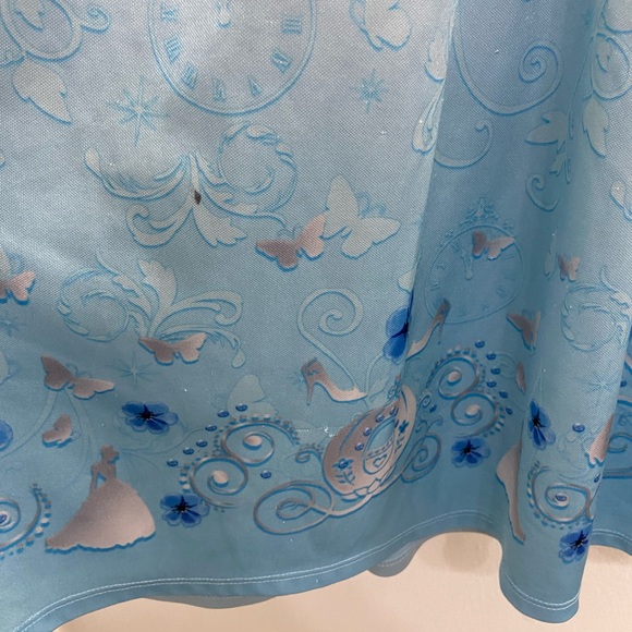 Disney Girls Cinderella Princess Dress with Sheer Overlay Nightgown - Picture 3 of 5